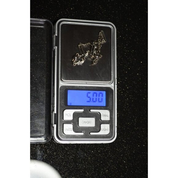 Sterling Silver Fish Dolphin Chain Bracelet 7.5" 5 Grams 925 Italy Porpoises - Picture 5 of 5